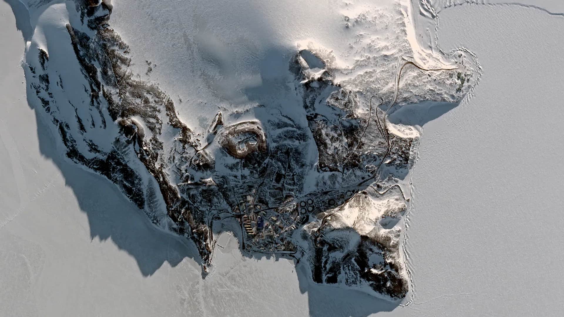 BlackSky capture of McMurdo Station in Antarctica