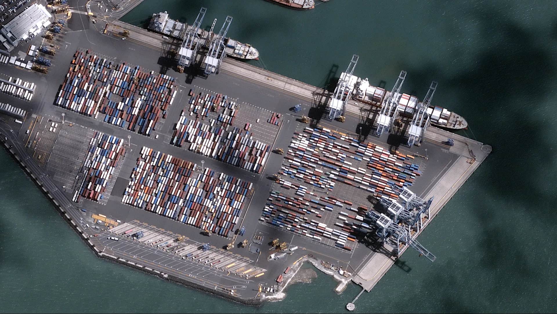 BlackSky Gen-3 view of Auckland container port