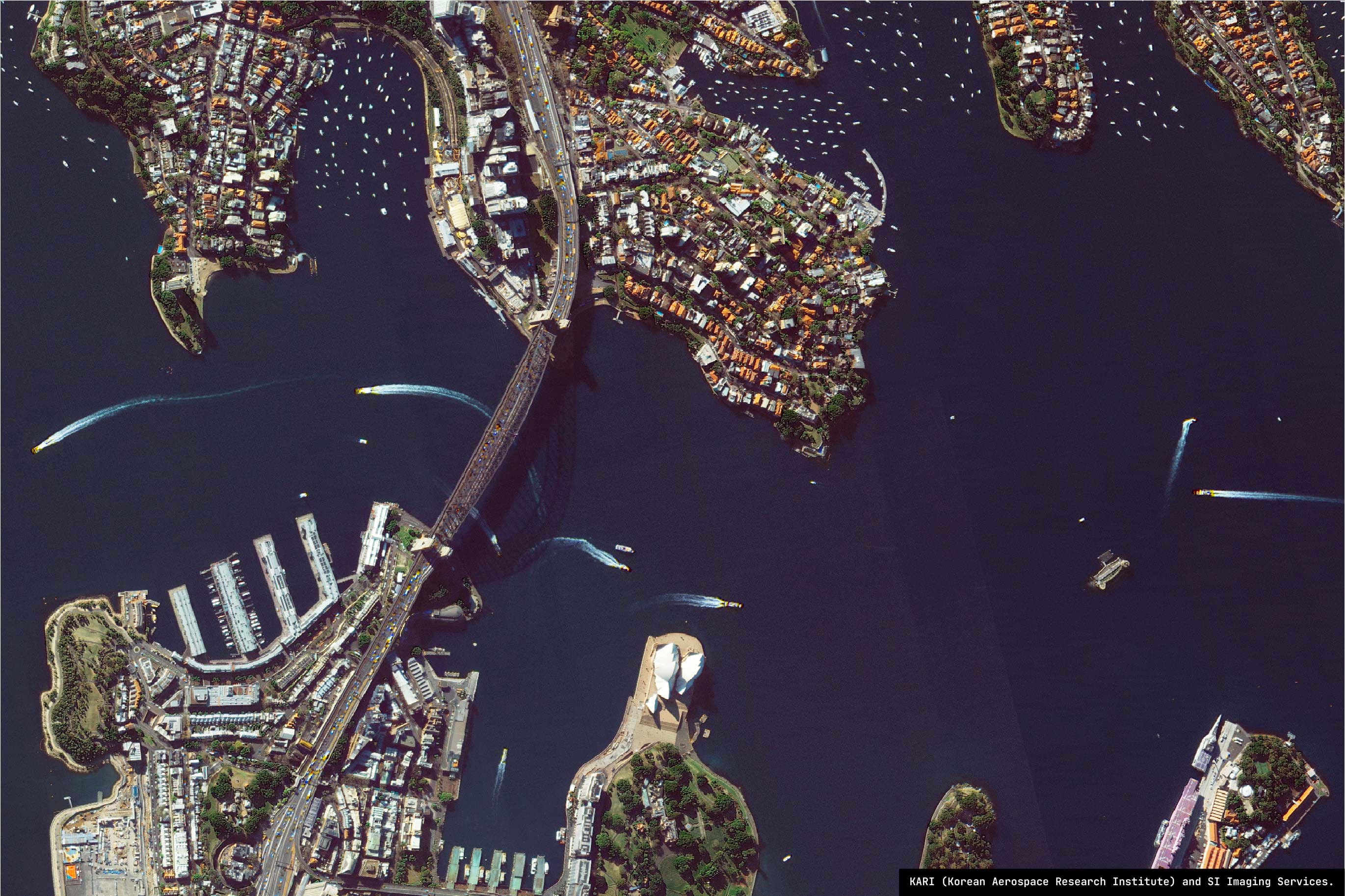 Sydney cityscape from above