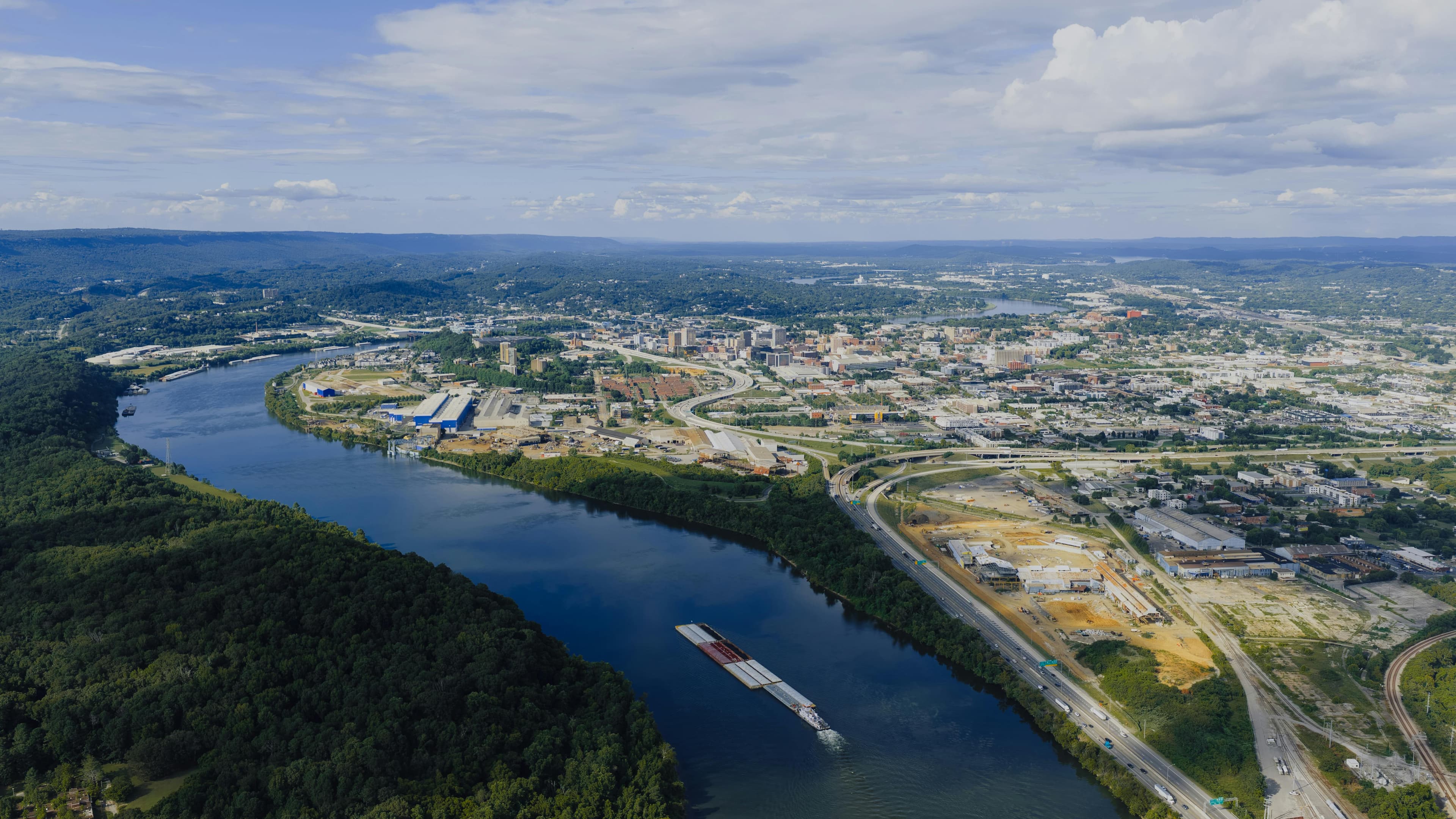 Urban infrastructure panorama