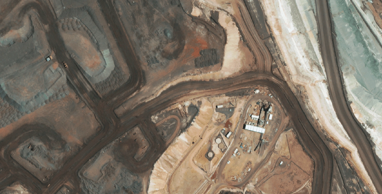 RGB satellite image of mining site