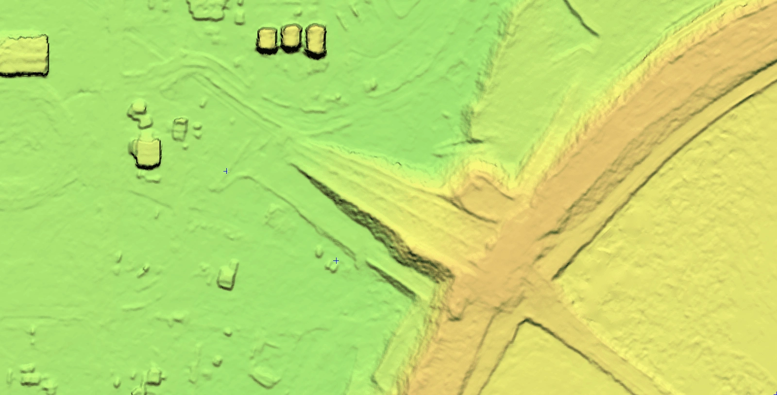Digital elevation model 3D visualisation
