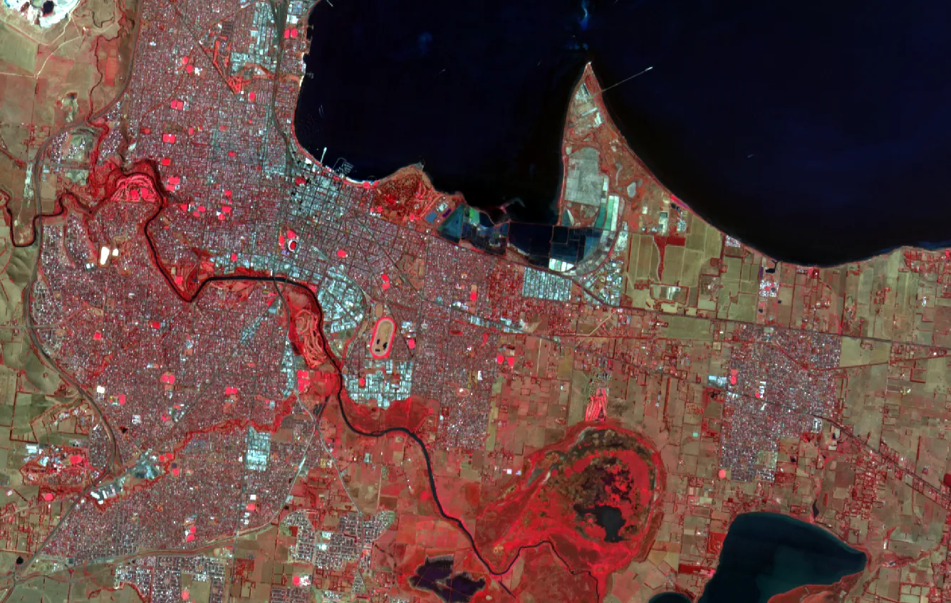 Satellite imagery of Geelong IRG