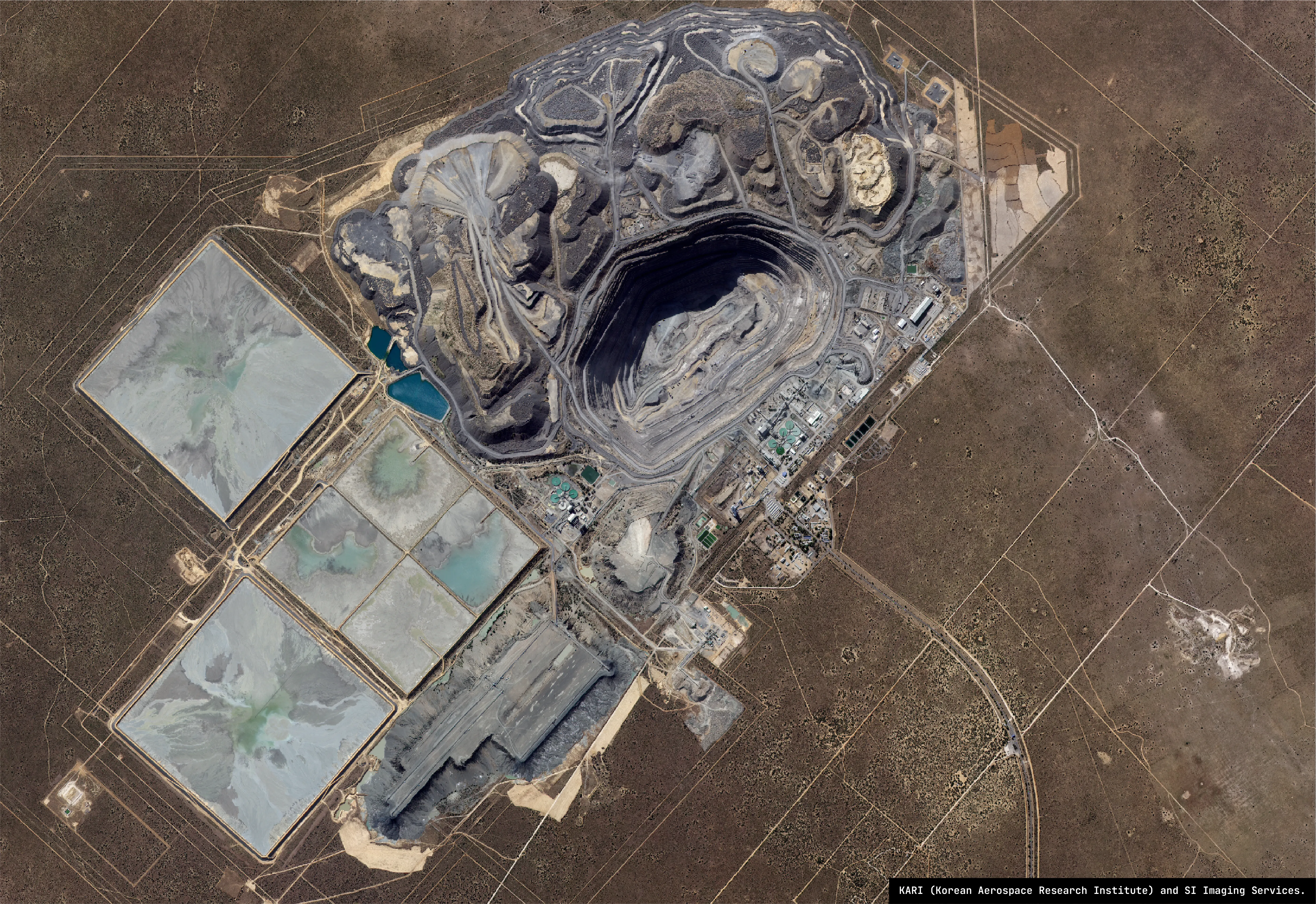 Entire mine sites monitored.