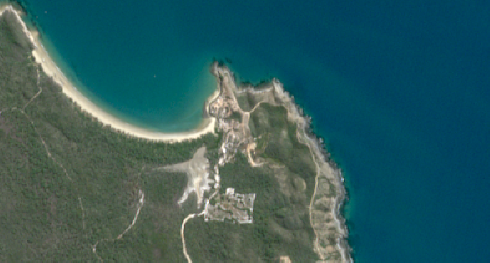 Sentinel-2 imagery over Gladstone, Australia from 2020.